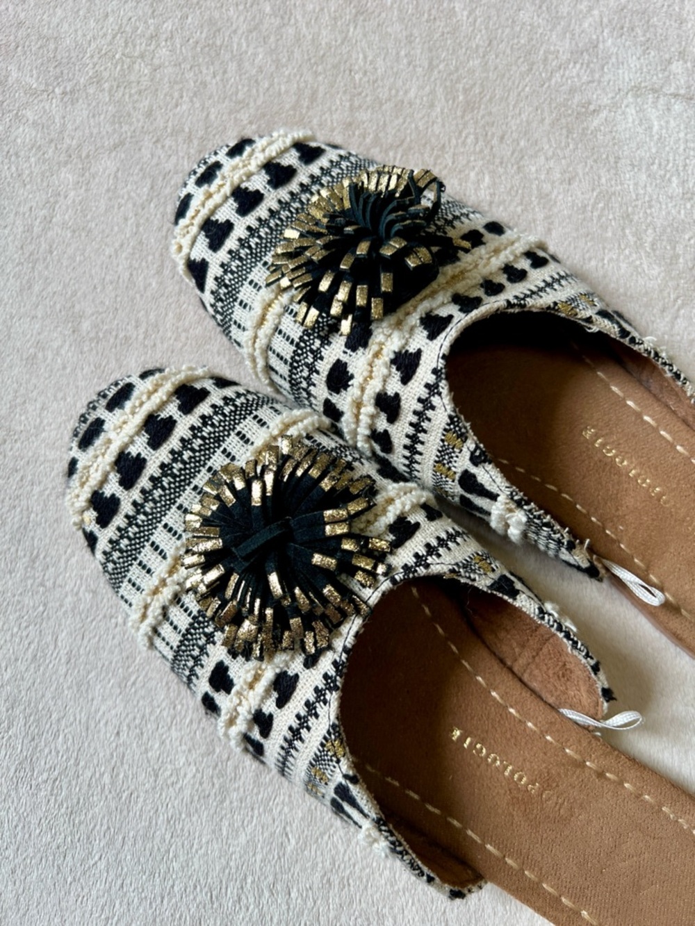 Anthropologie Dreamy Tweed Mules. Women’s Size 6